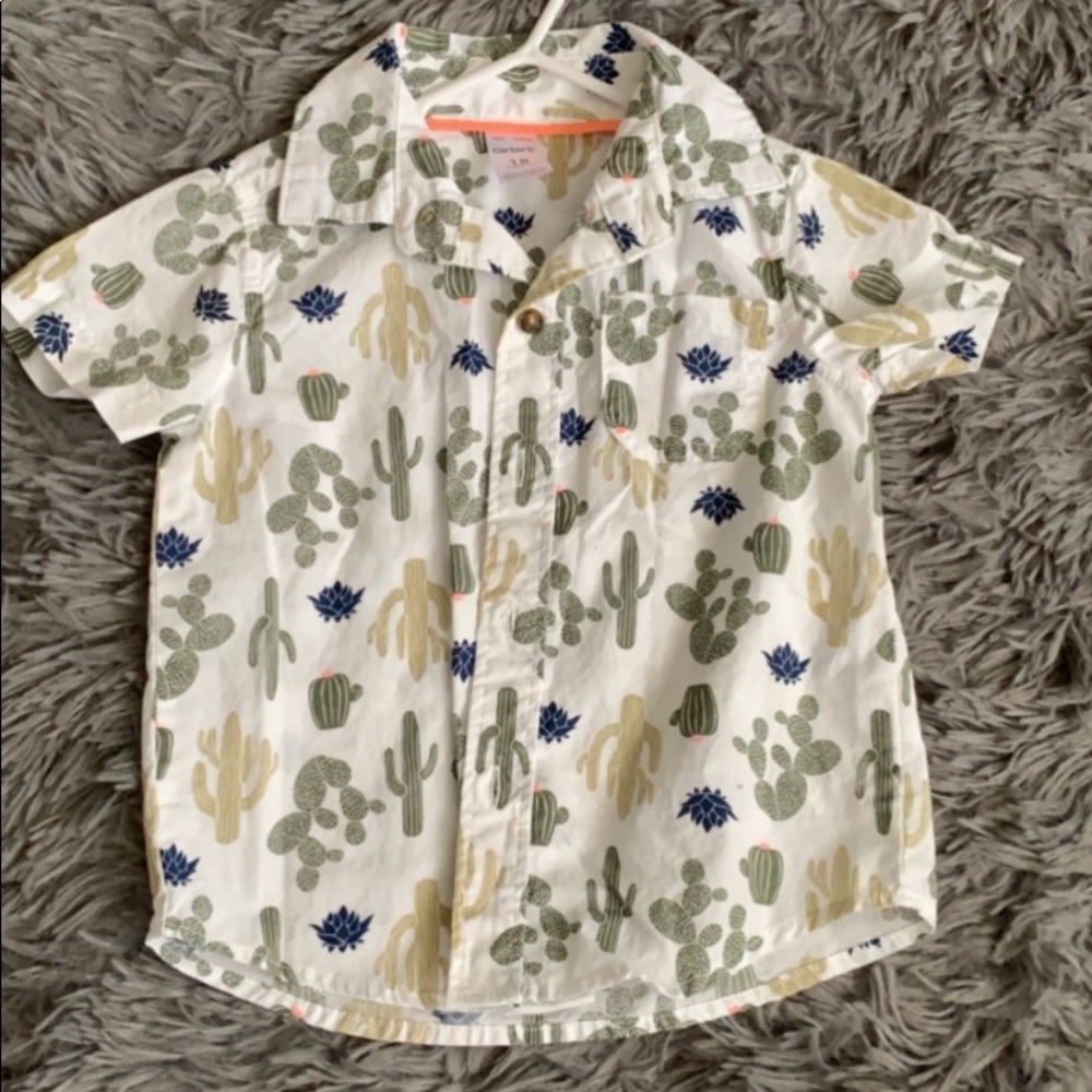 Cactus button up shirt